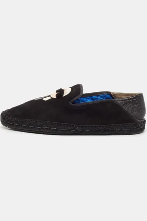 Fendi Suede Karlito Slip On Espadrille Flats Size 44