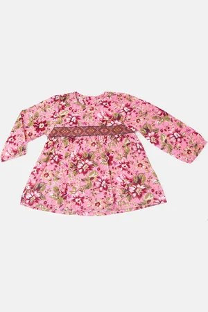 Kenzo Kids Floral Print Cotton Dress 12M