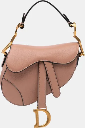 Dior Nude Goatskin Micro Saddle Bag