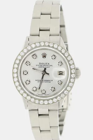 Rolex Customised Diamond Stainless Steel Datejust Automatic Women