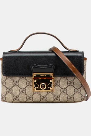 Gucci Mini GG Supreme Padlock Satchel Bag