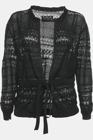 Zadig & Voltaire Crochet Knit Wrap Maddie Cardigan S