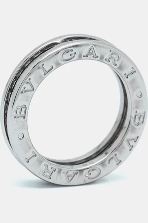 Bvlgari B.Zero1 1-Band Diamond 18k Gold Band Ring Size 50