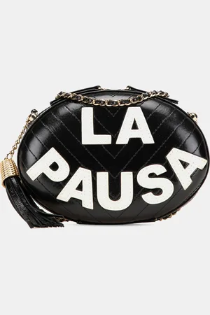 CHANEL Chevron Lambskin La Pausa Evening Bag