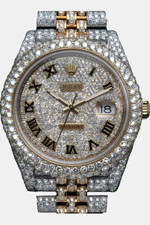 Rolex Customised Diamond 18K Yellow Datejust 126303 Automatic Men