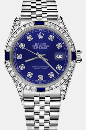 Rolex Customised Diamond Stainless Steel Datejust 68274 Automatic Women
