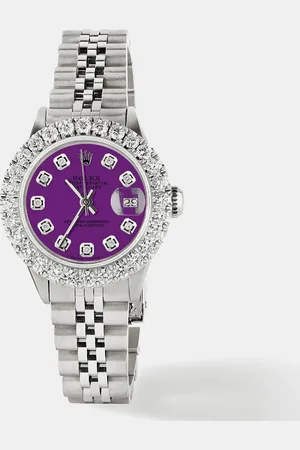 Rolex Customised 2CT Diamond Stainless Steel Datejust Automatic Women