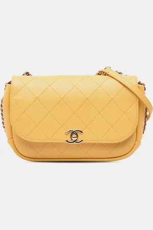 CHANEL Quilted Goatskin Casual Trip Flap Bag