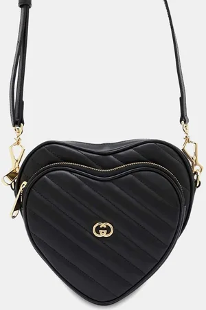 Gucci Leather Interlocking G Heart Shoulder Bag