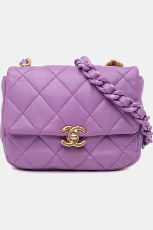 CHANEL Lambskin Quilted Mini Candy Chain Flap Bag