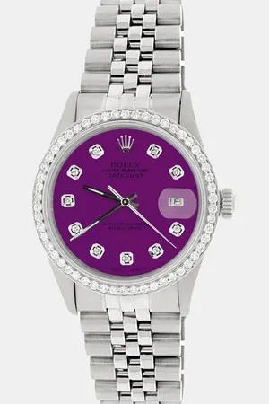 Rolex Customised 1.1CT Diamond Stainless Steel Datejust Automatic Men