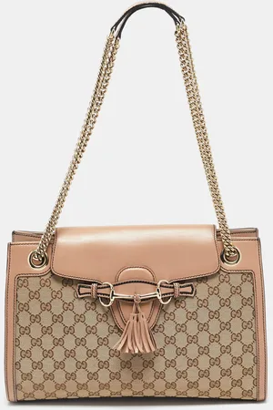 Gucci GG Canvas Large Emily Chain Shoulder Bag