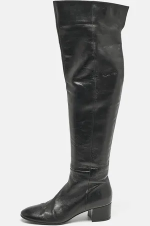 Gianvito Rossi Leather Over The Knee Boots Size 39.5