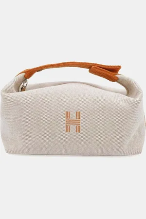 Hermès Orange/Natural Canvas PM Bride A Brac Zig Zag Bag