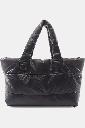 CHANEL /Dark Red Nylon Medium Coco Cocoon Reversible Tote Bag