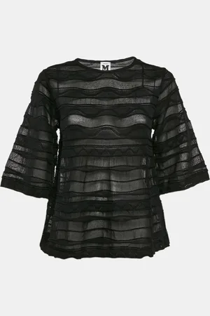 M Missoni Patterned Knit Long Sleeve Top M