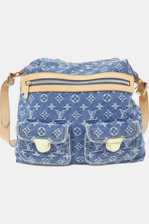 LOUIS VUITTON Monogram Denim Baggy GM Shoulder Bag