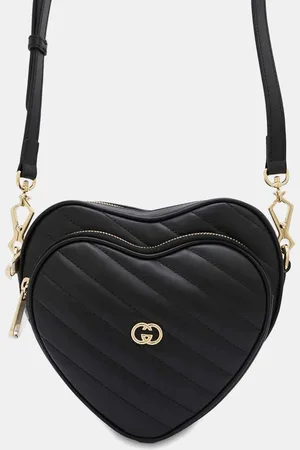 Gucci Leather Interlocking G Heart Shoulder Bag