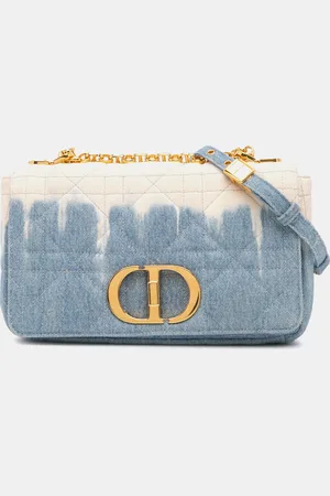 Dior Medium Denim Tie Dye Macrocannage Caro Bag