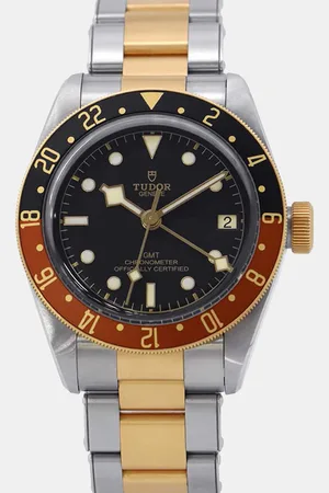 TUDOR 18k Yellow Gold Stainless Steel Bay 79833MN-0001 Automatic Men