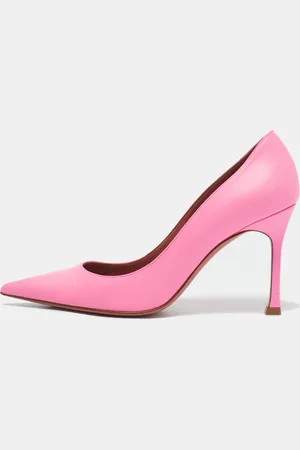 Amina Muaddi Leather Sharon Pumps Size 37