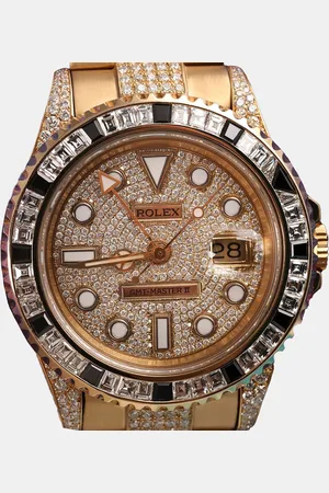 Rolex Customised 15.00CT Diamond 18K Yellow Date 116718 Automatic Men