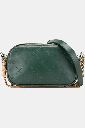 CHANEL Dark Leather Calfskin Double Zip Camera Bag