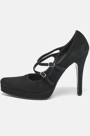 Casadei Suede Mary Jane Platform Pumps Size 36