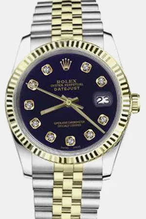 Rolex Customised Diamond 18K Yellow Gold Datejust 16013 Automatic Men