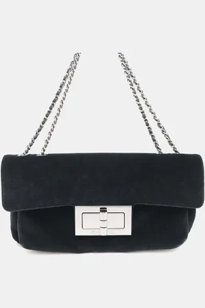 CHANEL Velour 2.55 Chain shoulder Bag