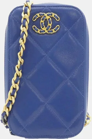 CHANEL Lambskin 19 Line Phone Case