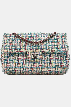 CHANEL Medium Classic Tweed Double Flap Bag