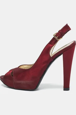 Casadei Satin Slingback Sandals Size 37