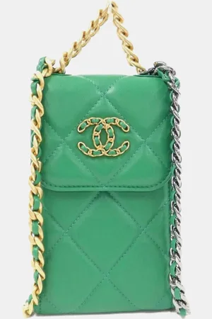 CHANEL Leather Timeless 19 Phone Case Shoulder Bag