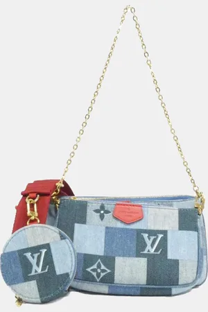 LOUIS VUITTON Denim Monogram Multi Pochette Accessoires Shoulder Bag