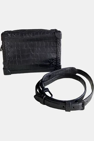 LOUIS VUITTON Crocodile Leather Soft Trunk Shoulder Bag