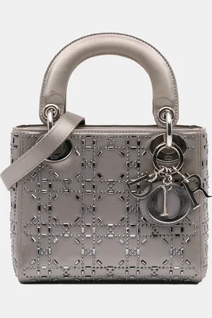 Dior Mini Satin Cannage Crystal Lady Bag