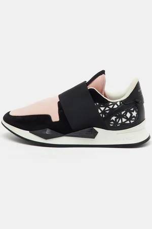 Givenchy /Light Pink Neoprene and Leather Runner Elastic Slip On Sneakers Size 39.5