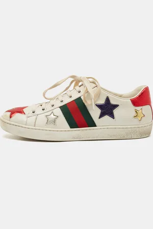 Gucci Leather Star Ace Sneakers Size 38