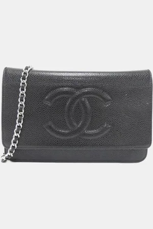 CHANEL Leather Timeless CC Wallet On Chain