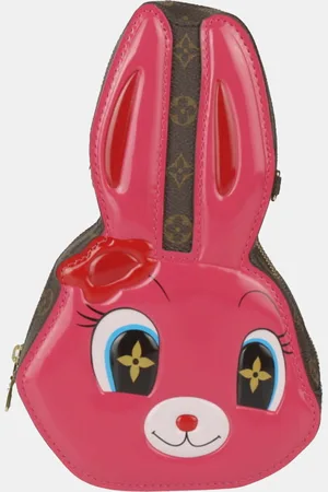 LOUIS VUITTON Coated Canvas LV Monogram Rabbit Wallet On Chain