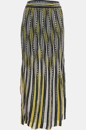 M Missoni /Black Patterned Lurex Knit Maxi Skirt S