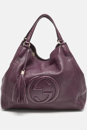 Gucci Leather Large Soho Shopper Tote