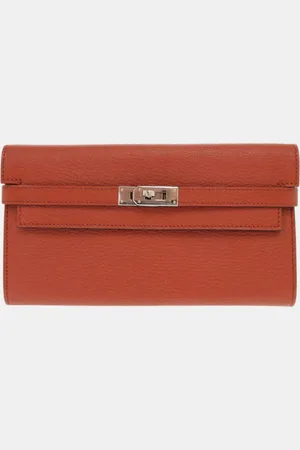 Hermès Brique Epsom Leather Kelly Wallet