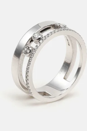 MESSIKA Move Romane Diamonds 18k Gold Ring Size 54
