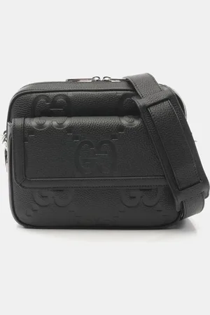 Gucci Leather Jumbo GG Small Crossbody Bag