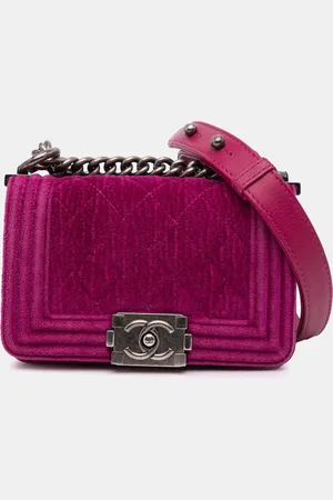 CHANEL Mini Velvet Boy Flap Bag