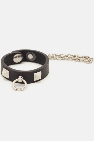 Hermès Hermès Rivale Leather Palladium Plated Glove Clip