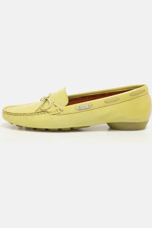 Salvatore Ferragamo Patent Leather Bow Loafers Size 40