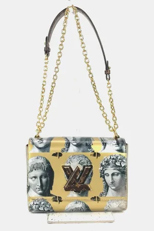 LOUIS VUITTON Leather Fornasetti Twist MM Shoulder Bag